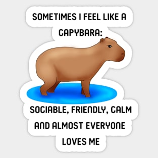 Capybara Sticker